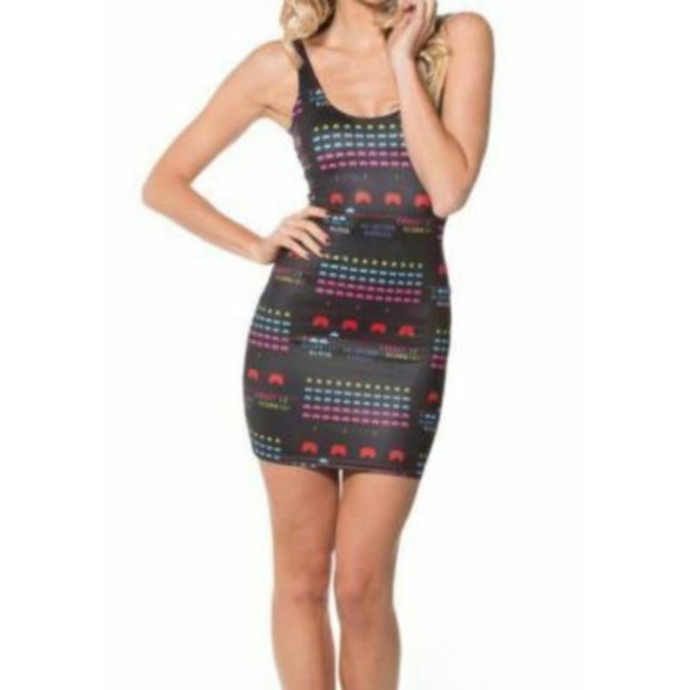 NWOT BLACK MILK SPACE INVADERS BODYCON DRESS